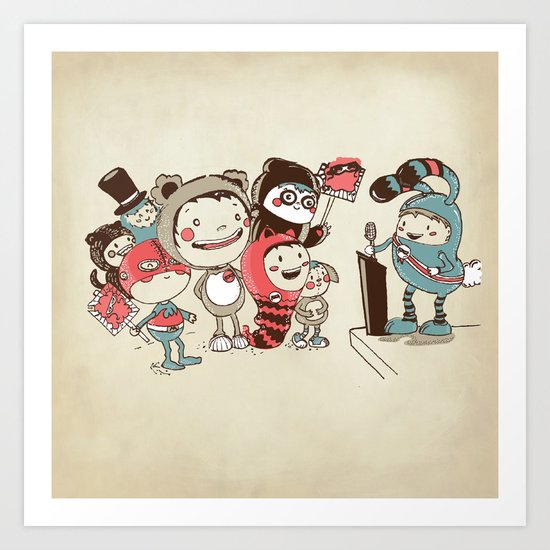 Costume Party Art Print