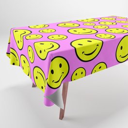 Smiley Face Seamless Pattern Tablecloth