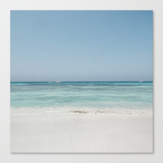 Crash Into The Sea Canvas Print