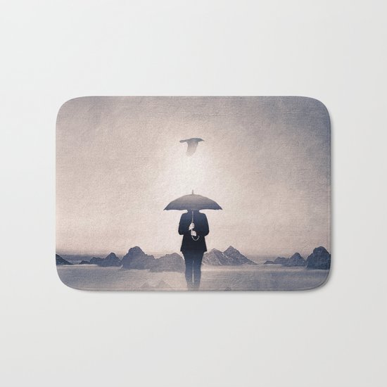Waiting for the rain (colour option) Bath Mat
