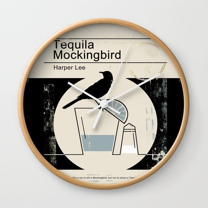 Tequila Mockingbird (Black Ed) Wall Clock