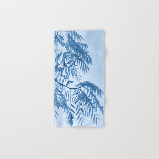 Blue Foliage Hand & Bath Towel