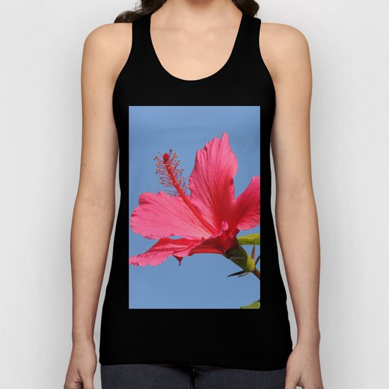 The Neighbor's Pink Hibiscus Unisex Tank Top