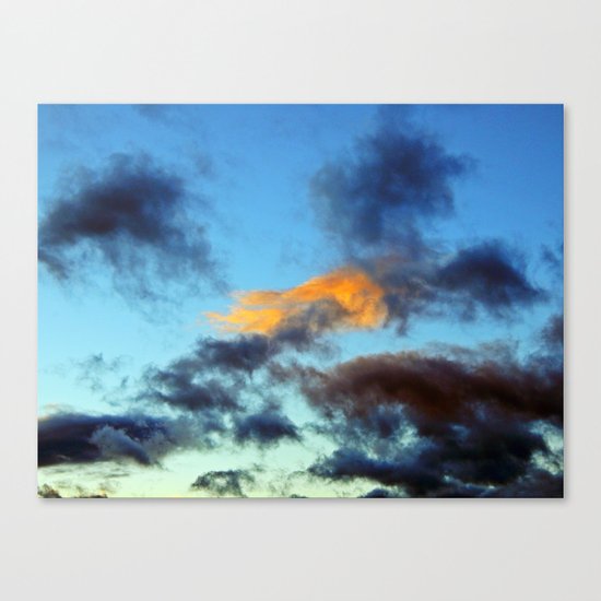 Fishy Cloud Glows in the Sky Canvas Print