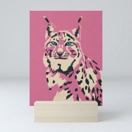Big Cat Series - Lynx Pink Mini Art Print