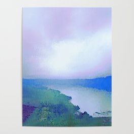 Mountain Pastel Sunrise Poster