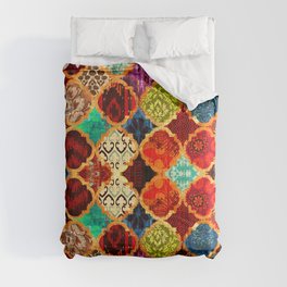 -A32- Epic Colored Traditional Moroccan Artwork. Comforter