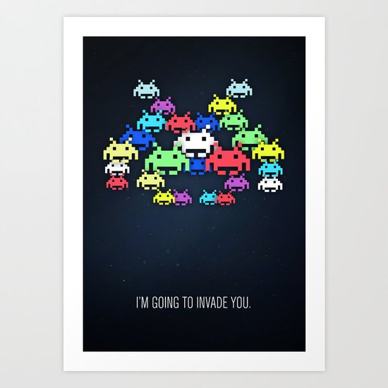 invader boss Art Print