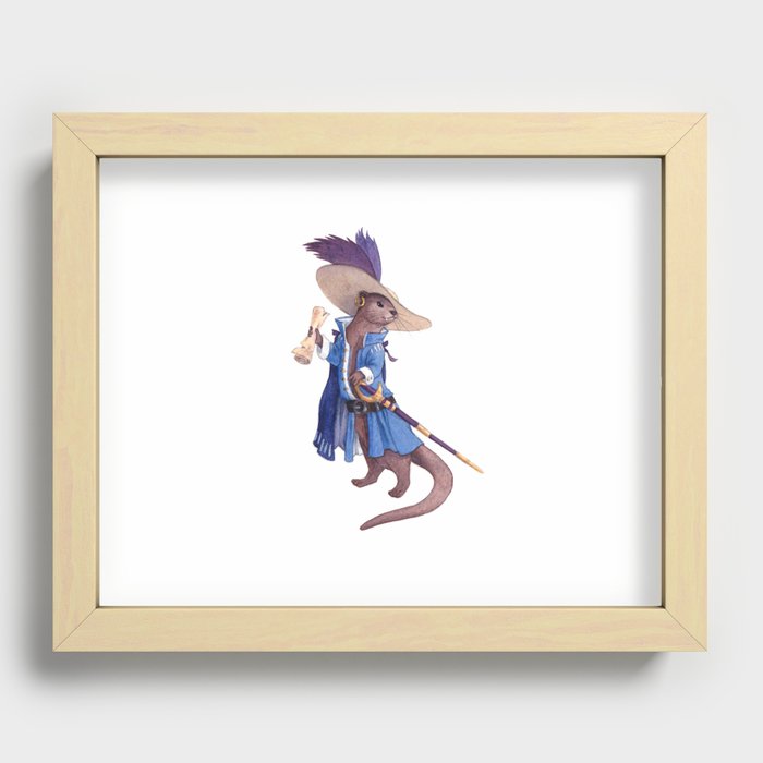 Otter Captain Recessed Framed Print