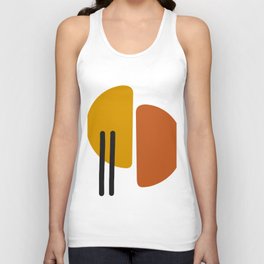Abstract Shapes and Lines Unisex Tank Top