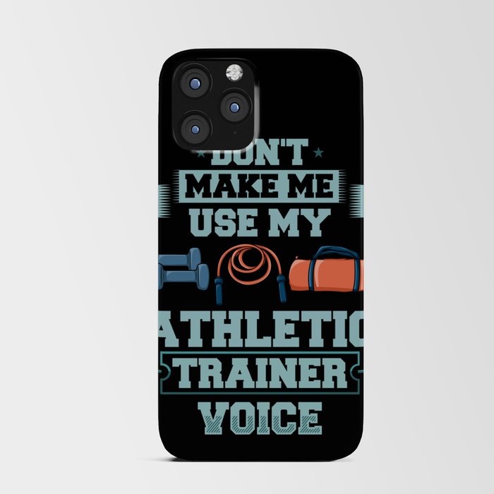 Athletic Trainer Coach Training Program Sport iPhone Card Case