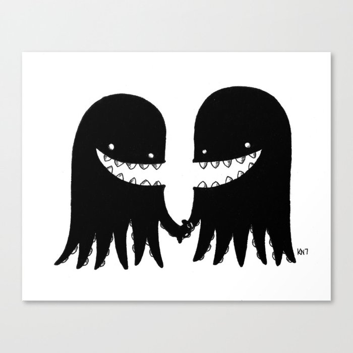Kraken Love Canvas Print
