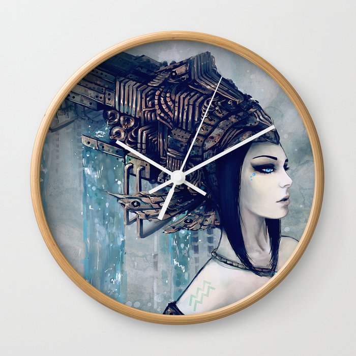 Zodiac Sign: Aquarius Wall Clock