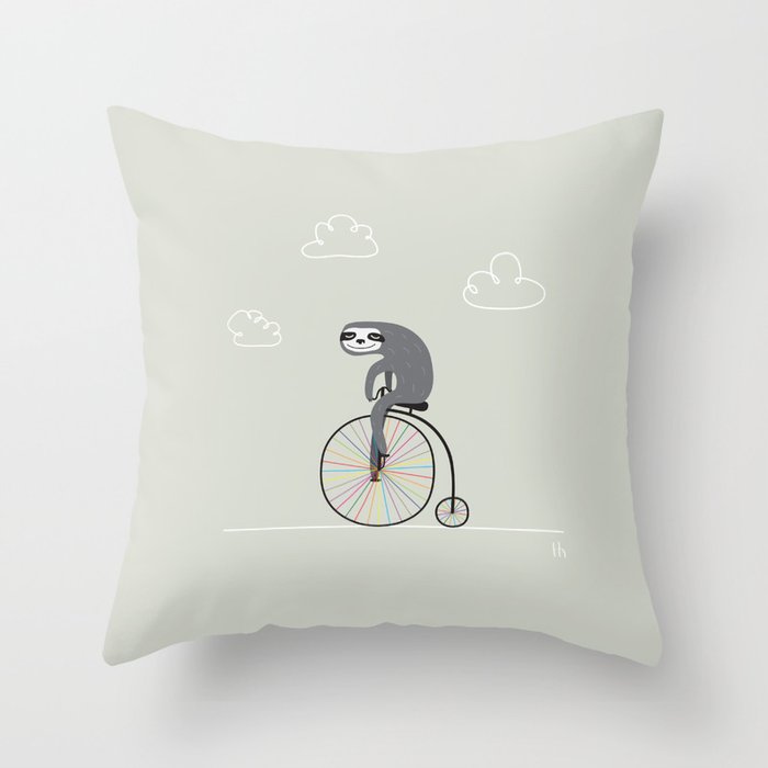 The Happy Ride Throw Pillow