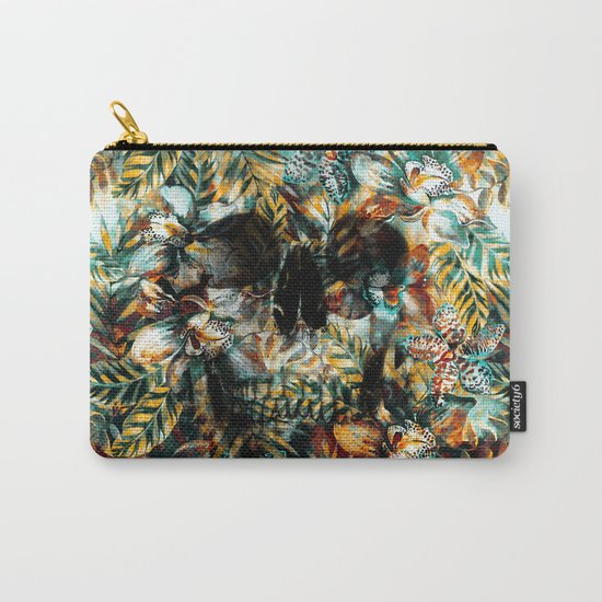 Tropical Skull Carry-All Pouch
