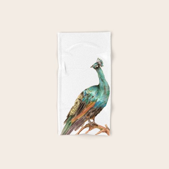 Peacock Hand & Bath Towel