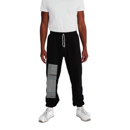 Black + White: Basket Weave Sweatpants