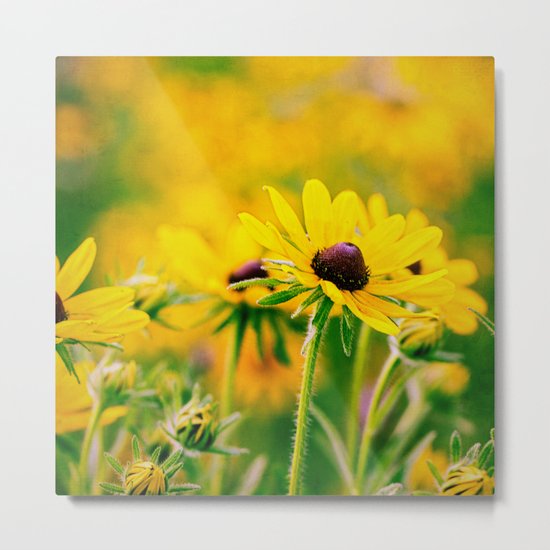 yellow Metal Print