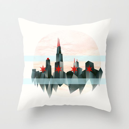 Chicago Throw Pillow