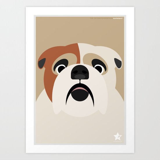 Bulldog Art Print