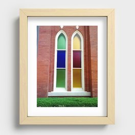 Stained Glass Windows 1 Recessed Framed Print