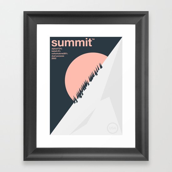 summit single hop Framed Art Print