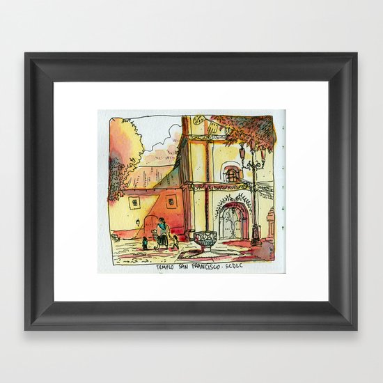 Templo San Francisco Framed Art Print
