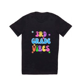 3rd First Grade Vibes Back-To-School Student Teacher T Shirt