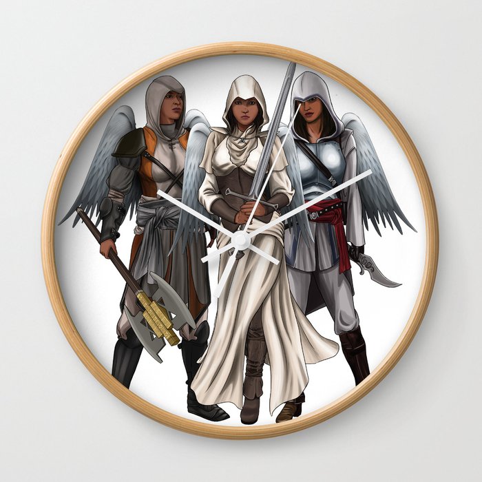 Warrior Angels Wall Clock