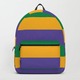 Mardi Gras Rugby Stripe Backpack