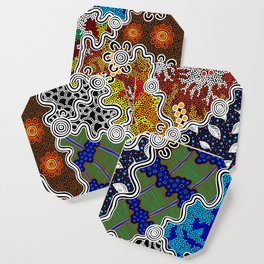 Authentic Aboriginal Art - The Seasons Coaster