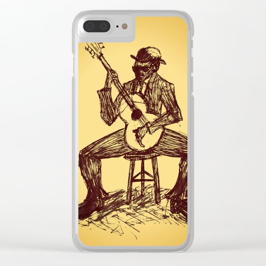 The Blues Man Clear iPhone Case