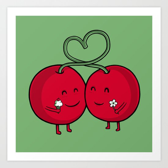 Cherry Love Art Print