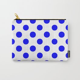 Polka Dots (Blue/White) Carry-All Pouch