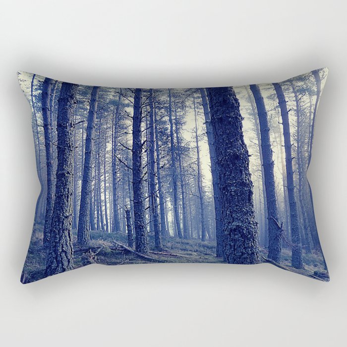  Dark Misty Woods in the Scottih Highlands Rectangular Pillow