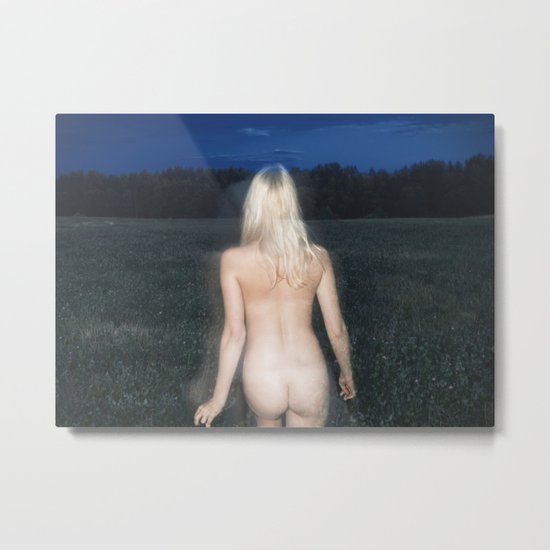 Night Meadow Metal Print