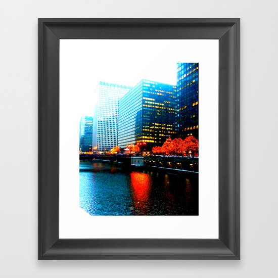 Burn This City Framed Art Print