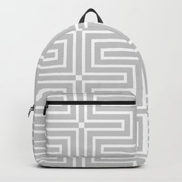 Gray and White Tessellation Line Pattern 3 Pairs Dulux 2022 Popular Colour Surrendered Skies Backpack