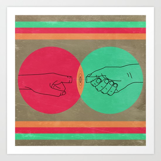 Pull your finger out Art Print