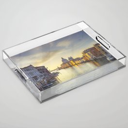 Venice Grand Canal and Santa Maria della Salute church Acrylic Tray