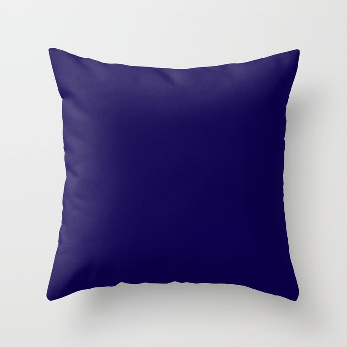 Simply Navy Blue Throw Pillow