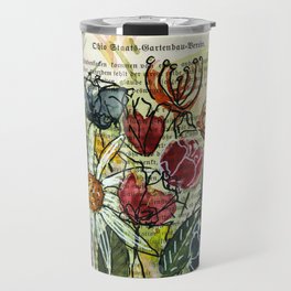 Freestyle flower  - modern painting Travel Mug
