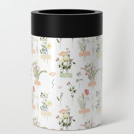 Pretty Wildflowers Floral Pattern Can Cooler