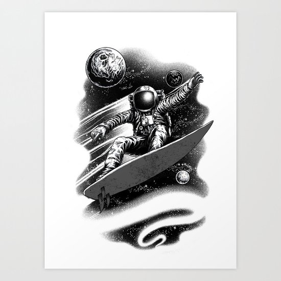 Surf Anywhere Art Print