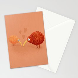 Kiwi Birds Together Stationery Cards