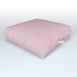 Pale Pastel Pink Solid Color Hue Shade - Patternless 4 Outdoor Floor Cushion