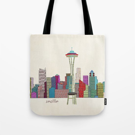 Seattle city Tote Bag