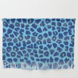 Leopard Print Blue Wall Hanging