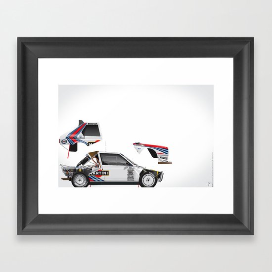 Henri Toivonen-Sergio Cresto, Lancia Delta S4, 1986 Framed Art Print