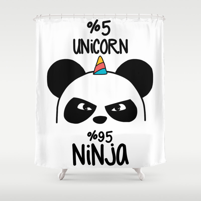 5 Unicorn 95 Ninja Shower Curtain By Ezyassine Society6